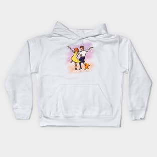 Purrfect Sunset Dance Kids Hoodie